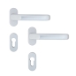 Preview: Complete lever set Handle „490“  w/ rosettes EV 1 anodized